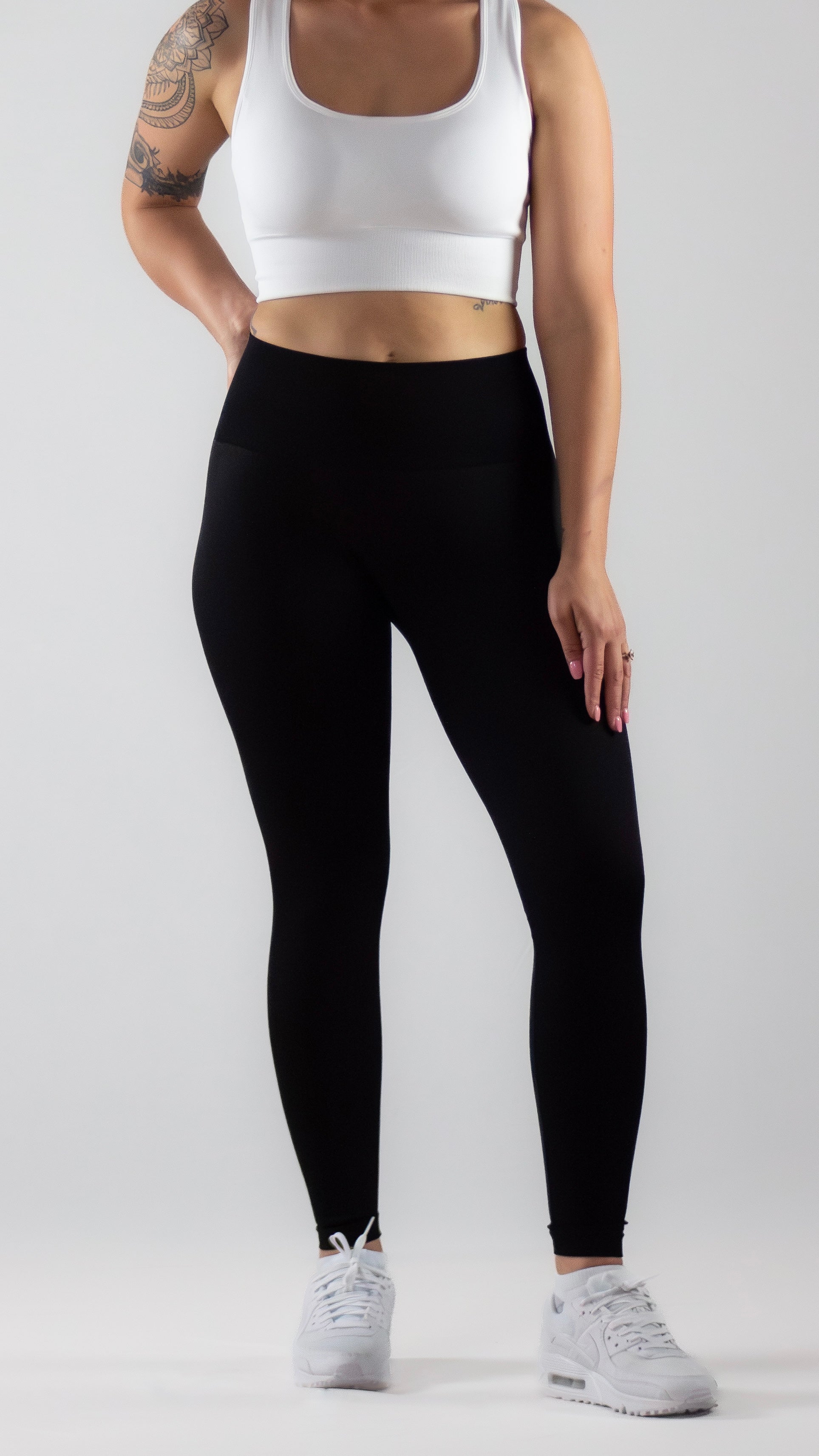 Buy HERE&NOW Women Black Solid Churidar Length Leggings - Leggings for  Women 14268648 | Myntra